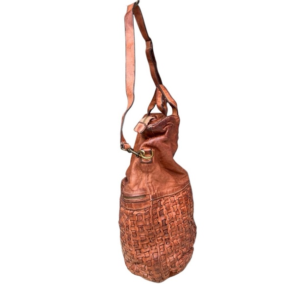 Brown Woven Leather Bag - Picture 2 of 16